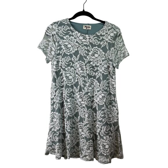 Show Me Your Mumu Women's Lovers Lace Romantic Mini Dress Sage Green Size Small - Picture 2 of 13